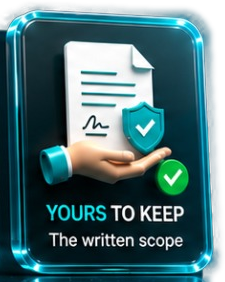 The written scope is yours to keep